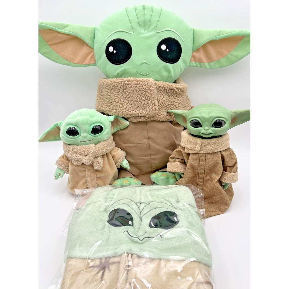Lucas Films Star Wars Grogu Lot Onsie Plush Talking The Child Disney Mandalorian